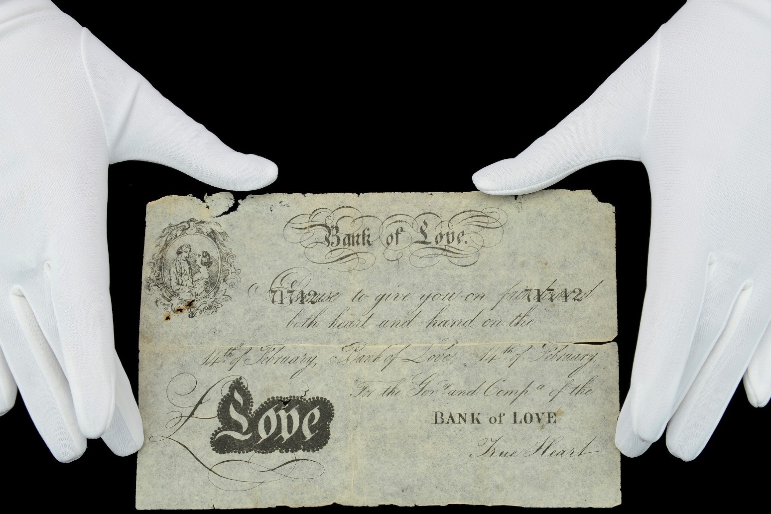 Valentines Day banknotes from 19th century to go under the hammer