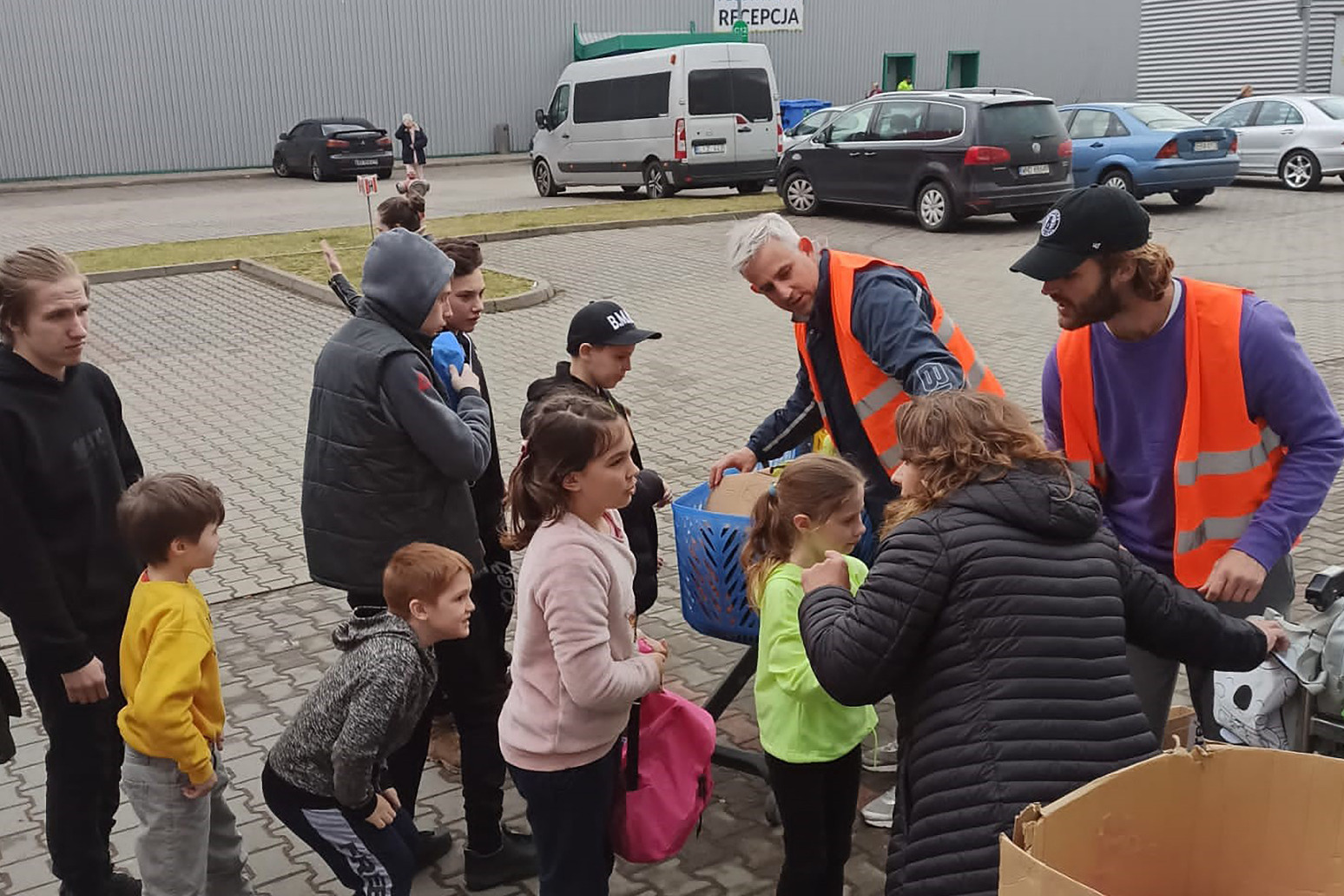 Kindness backpacks bring moments of happiness to young Ukrainian refugees
