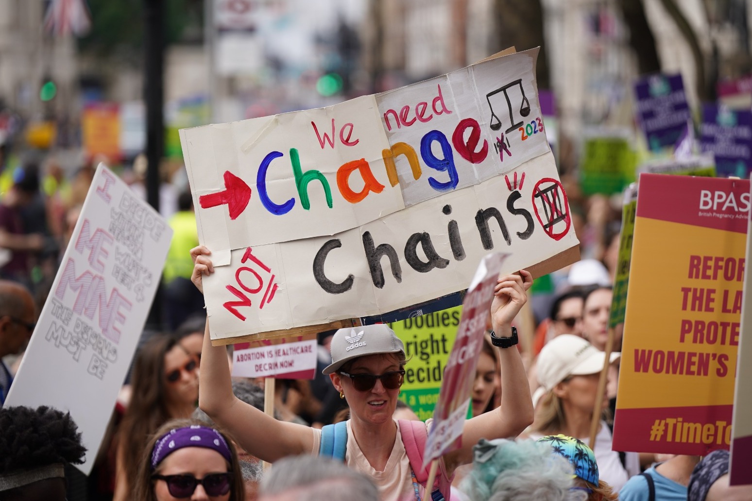 Protesters demand an end to the criminalisation of abortion 