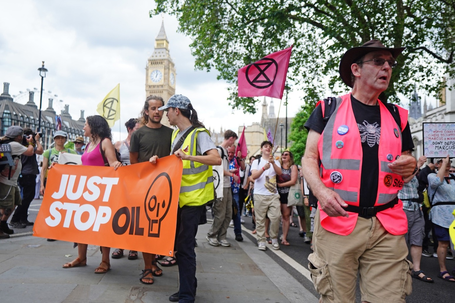 Protestors hit Pride march 