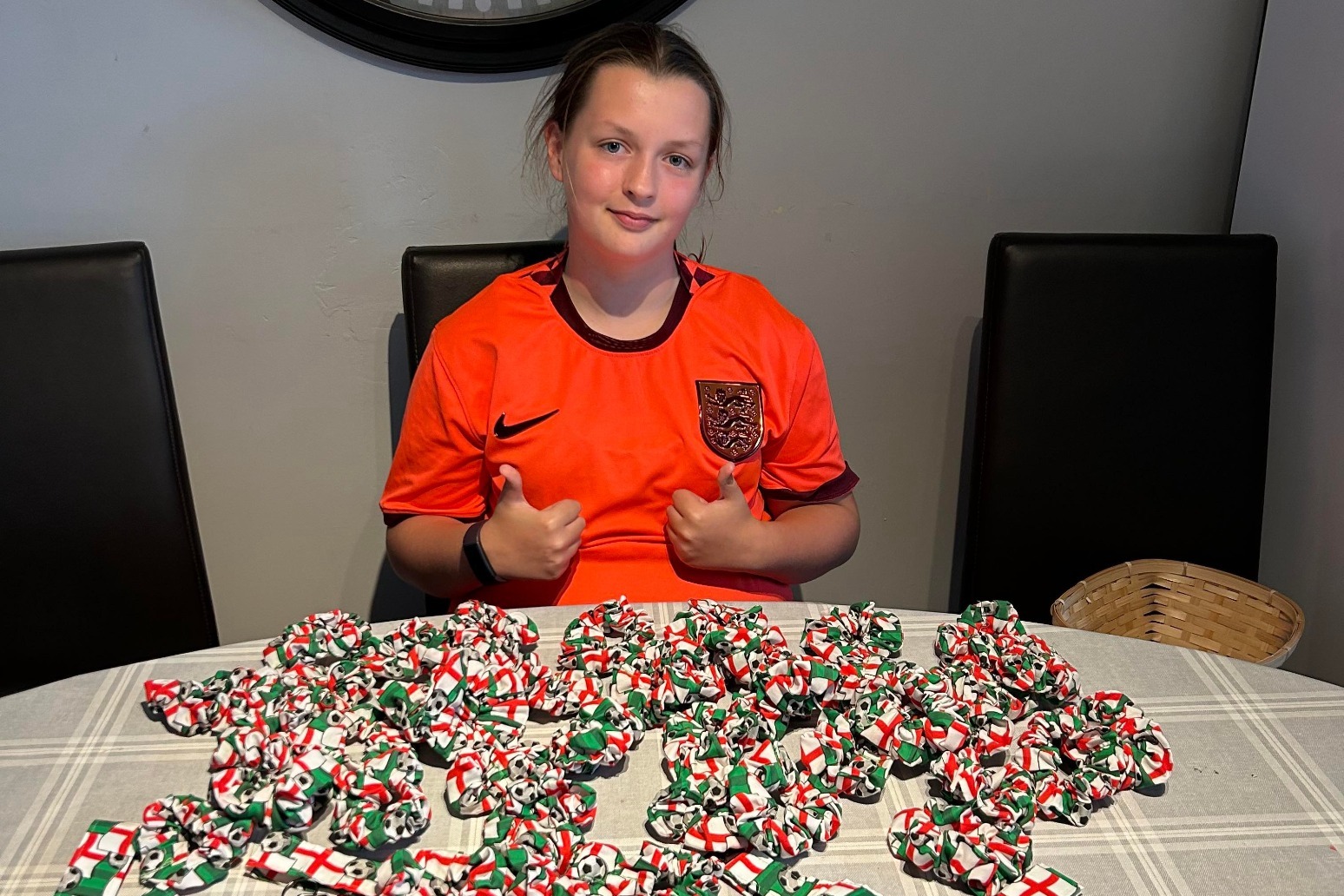 Lionesses surprise scrunchie-making superfan who raised £14,500 for charity 