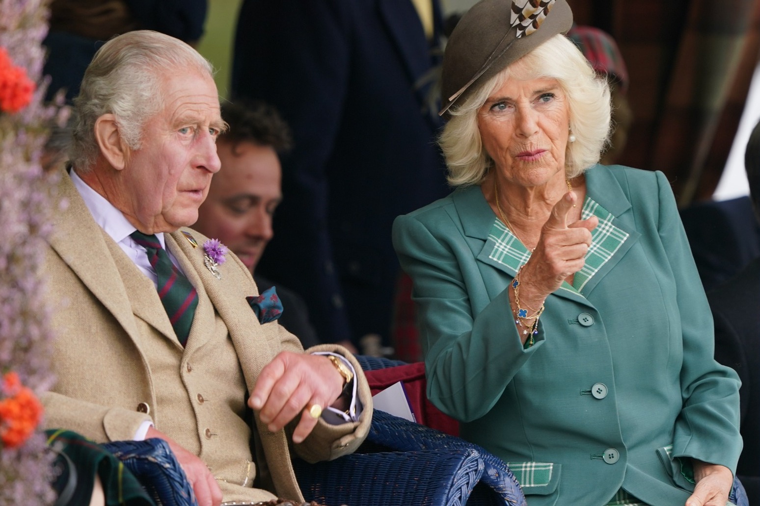 Charles and Camilla join the Highland crowds at the annual Braemar Gathering 