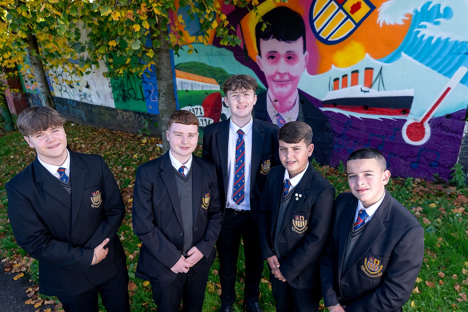Belfast school unveils new community mural 
