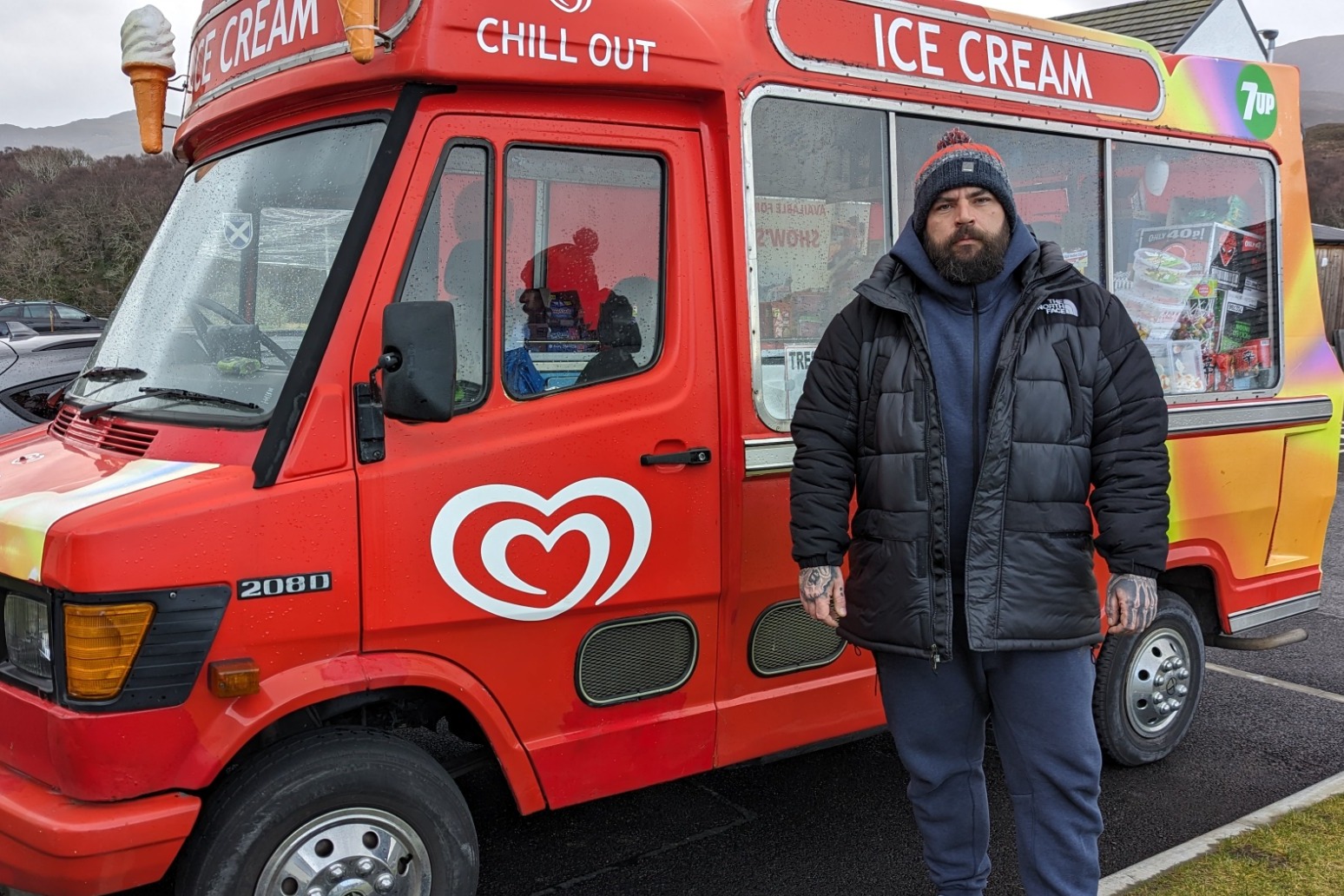 Fantastic response to ice cream van selling groceries