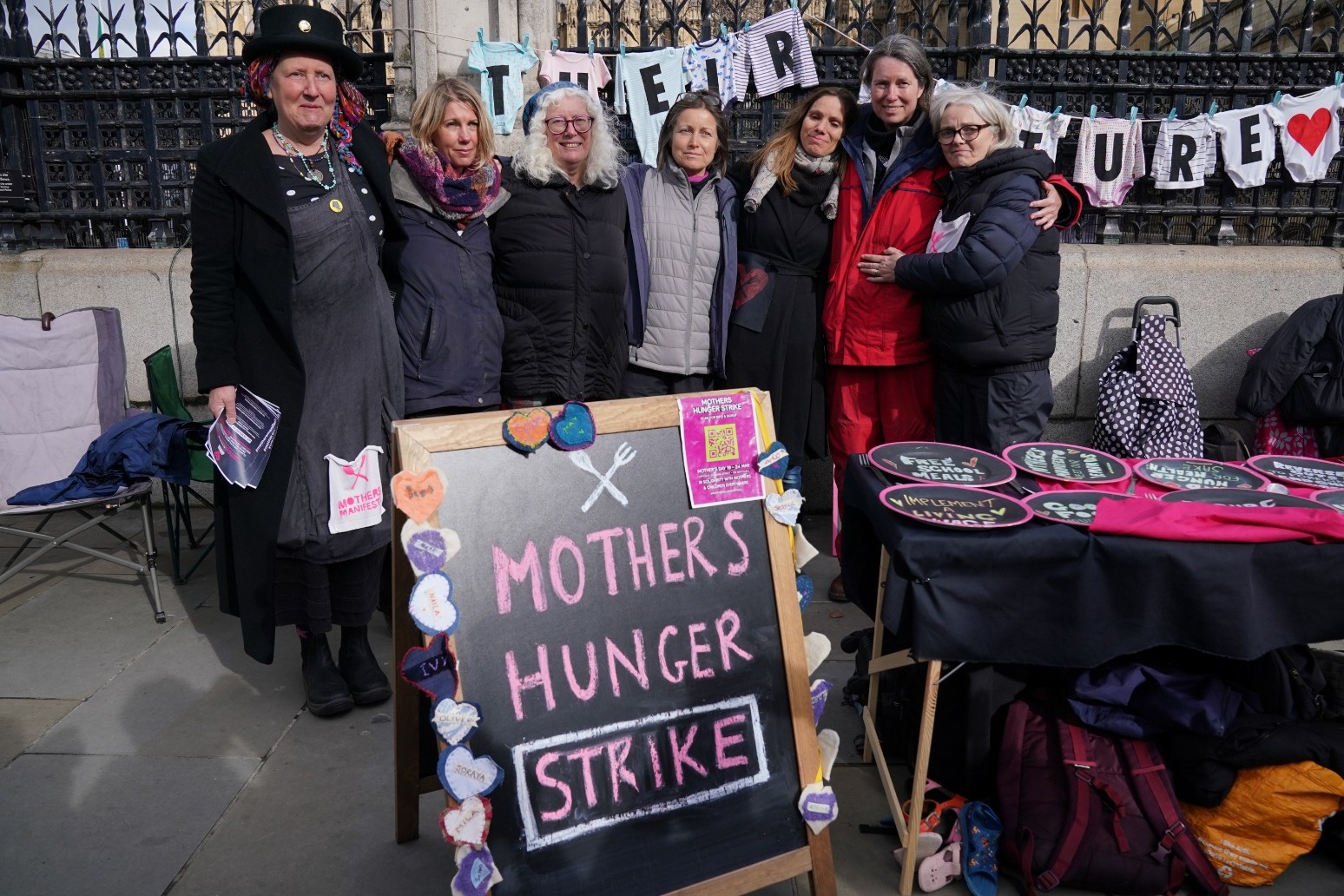 Mothers staging hunger strike at Parliament 