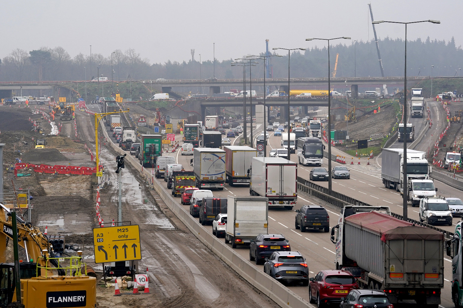 Fears raised over ‘gridlock’ this weekend on M25 