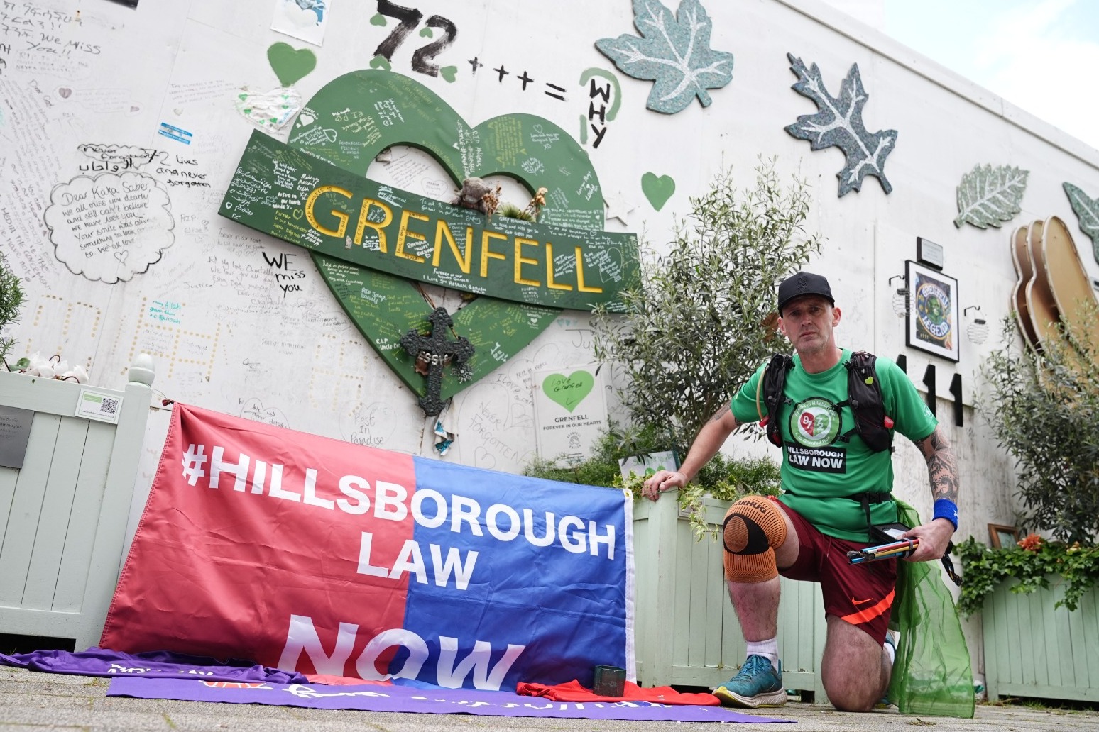 Runner reaches Grenfell after 227-mile challenge 