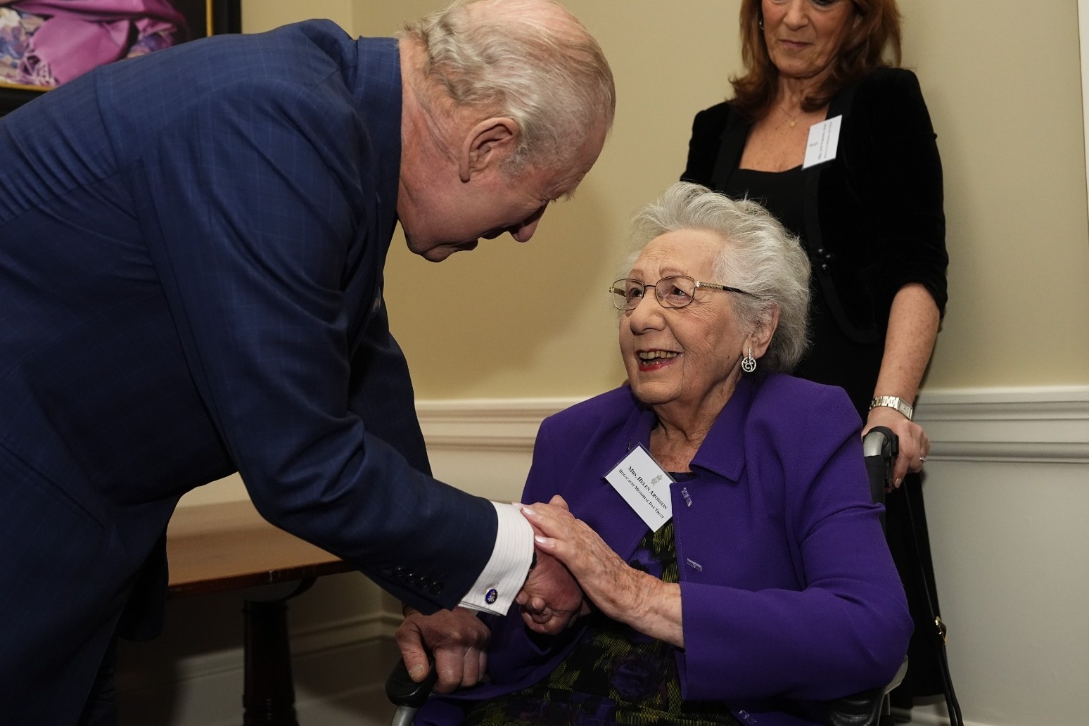 King and Queen meet Holocaust survivors on memorial day 