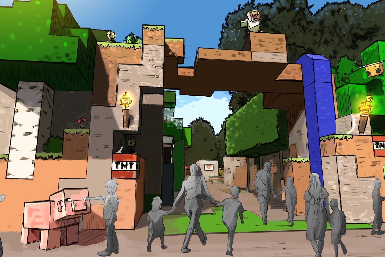 First Minecraft theme park land to open in London next year