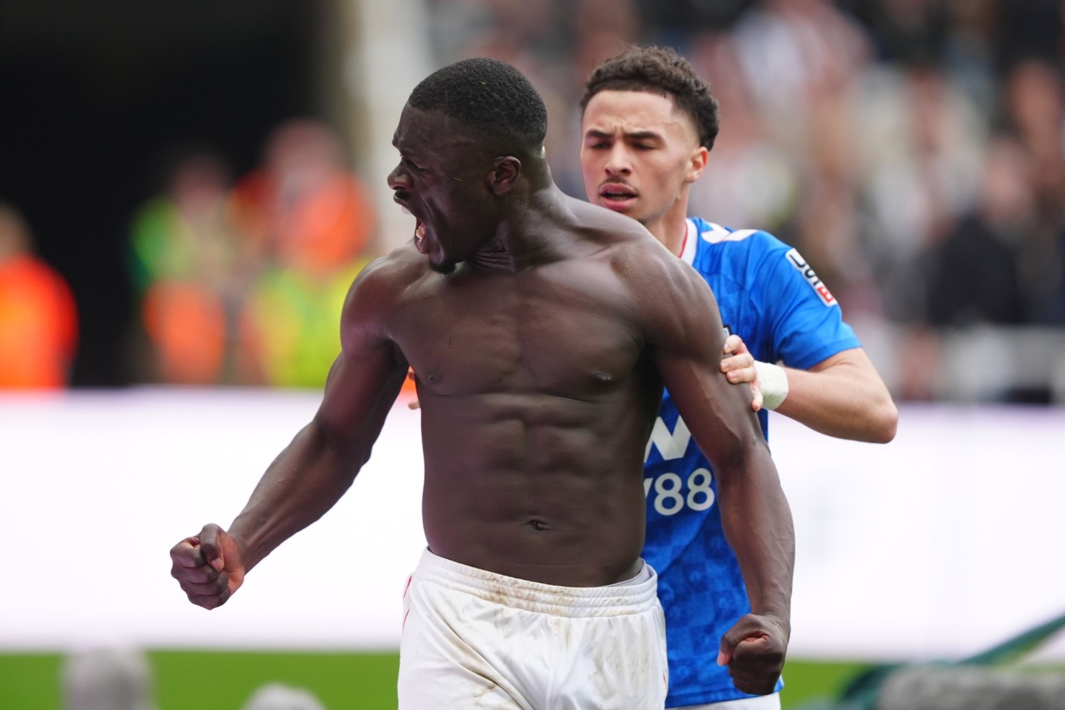 Newcastle vow action after alleged racist abuse halts Tyne-Wear derby