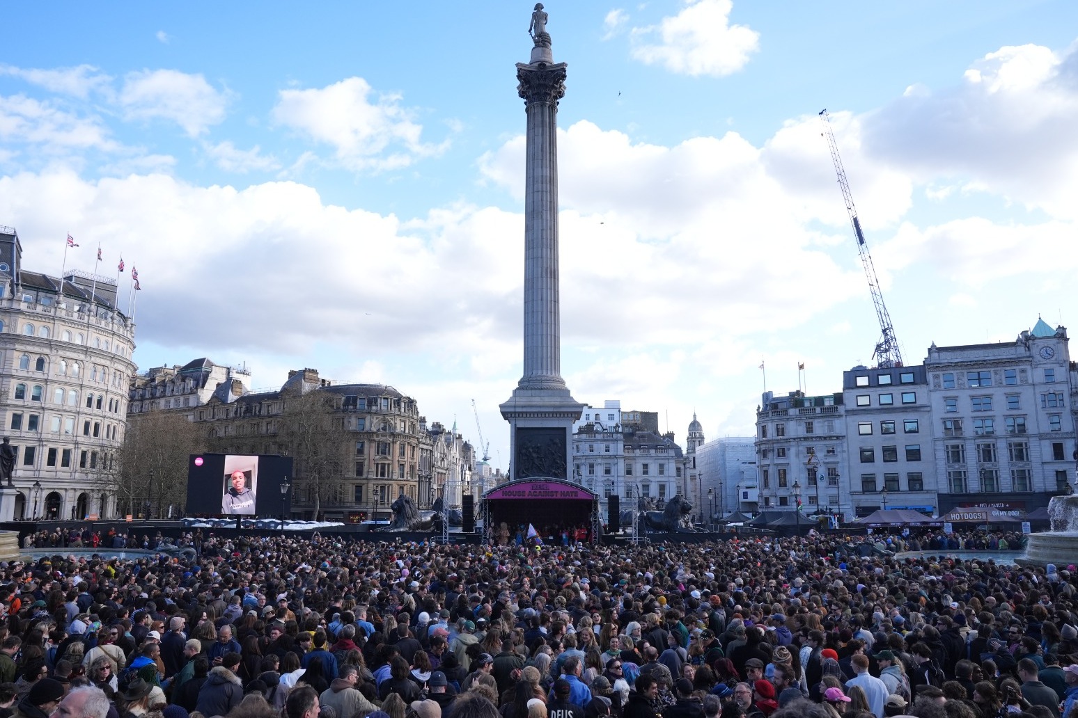 Half a million gather in London for biggest anti-far right demo, say organisers