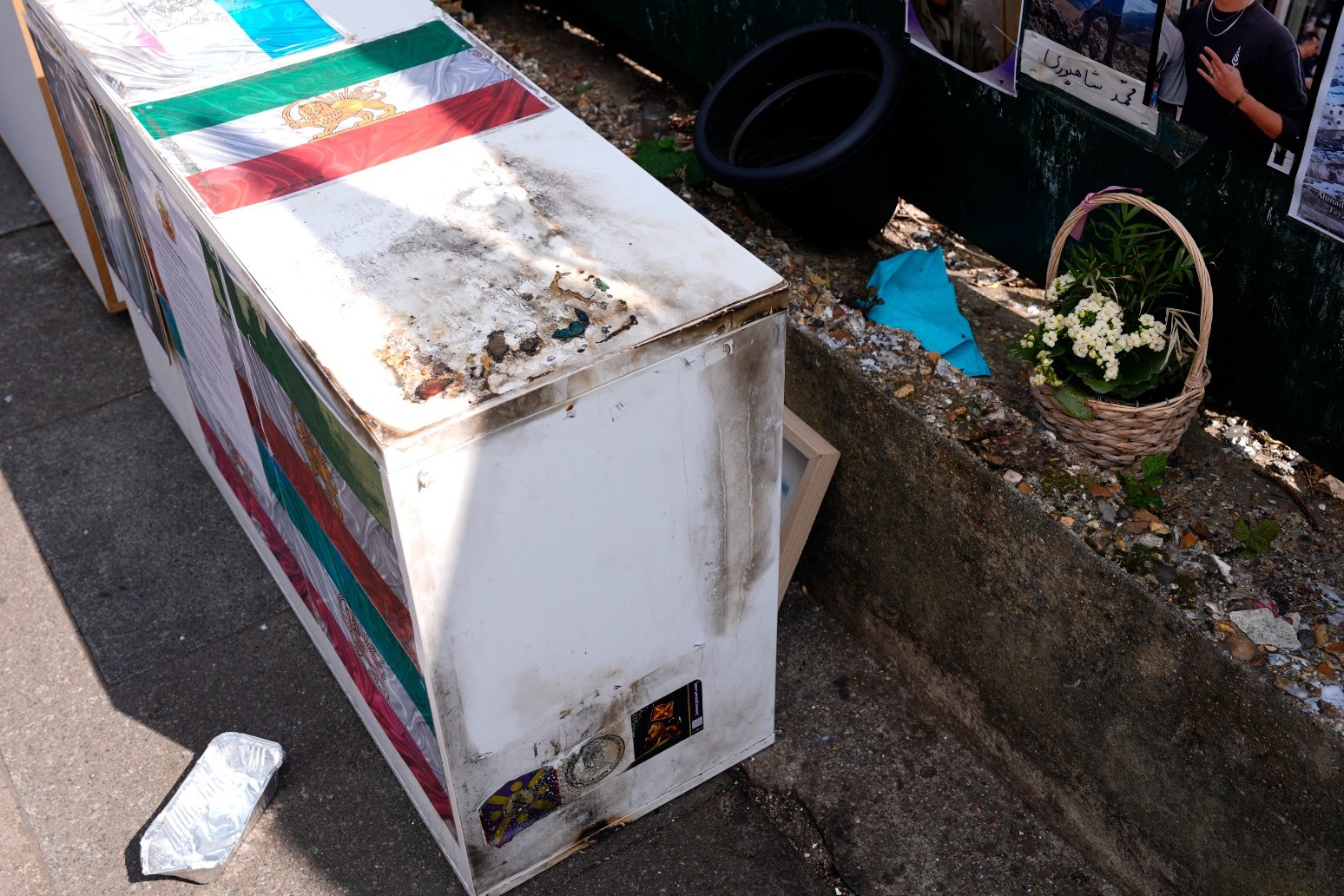 Memorial wall in Golders Green targeted in suspected arson attack