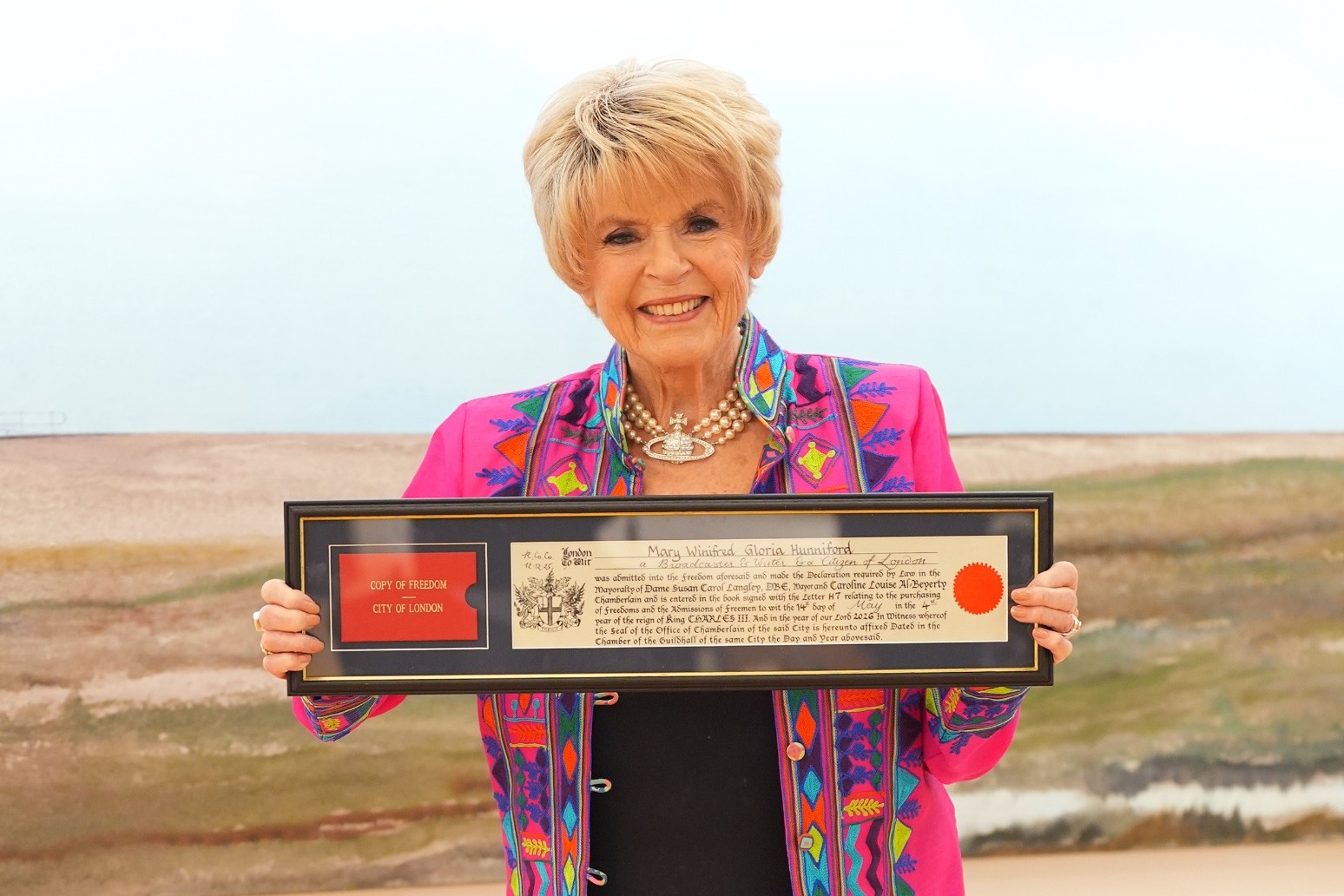 Gloria Hunniford ‘delighted’ to receive Freedom of the City of London 