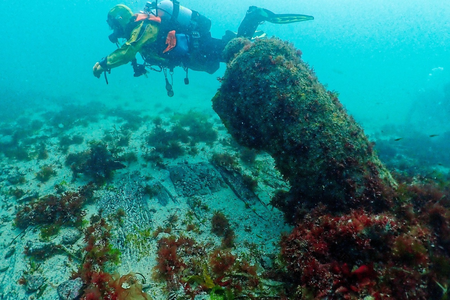 Divers revitalise site of wrecked Georgian warship