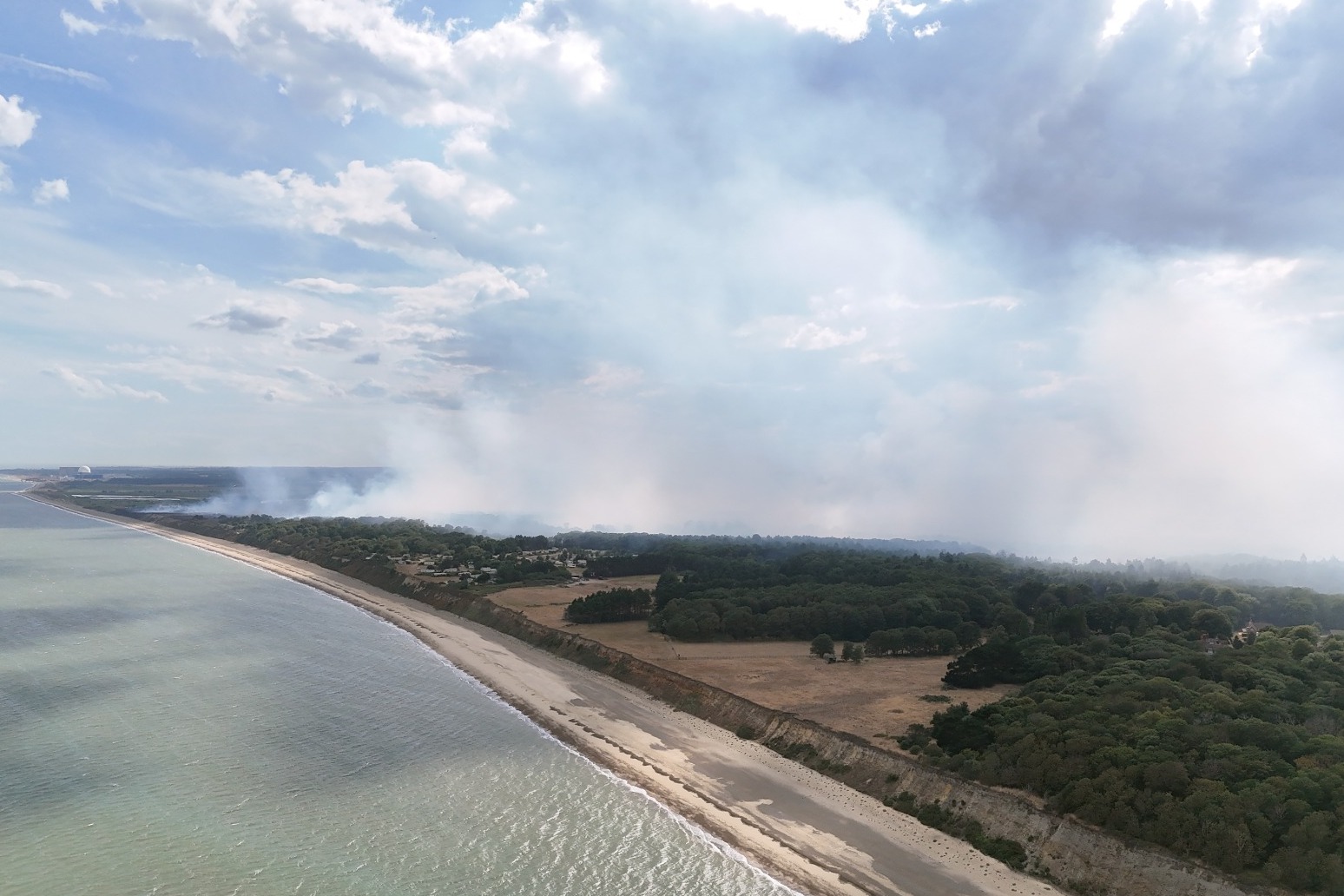 Burnham pledges support for crews tackling ‘very serious’ Suffolk wildfire
