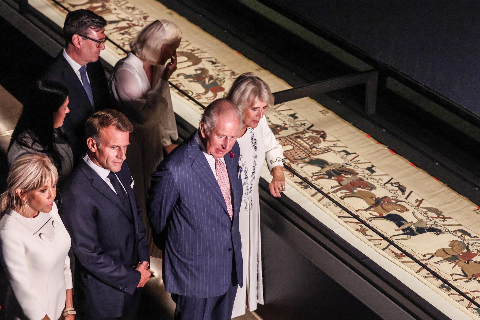 Macron tells King and PM ‘happy end, we’re here’ after Bayeux Tapestry tour