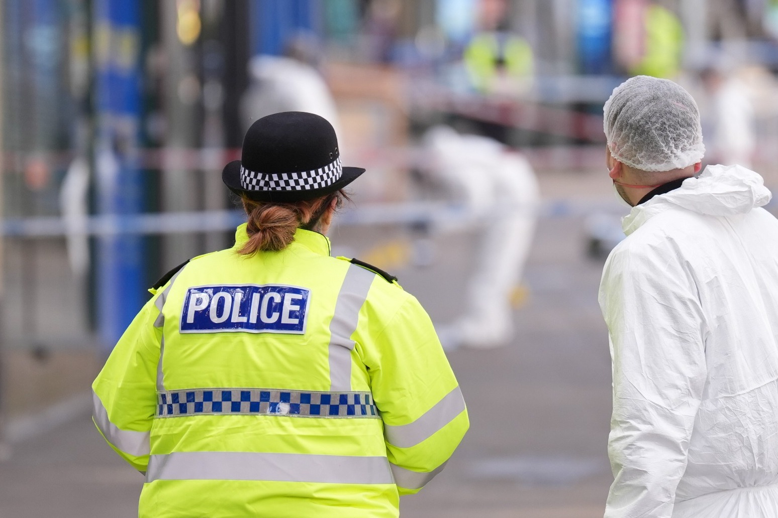 Four arrested after police officer shot in Nottingham city centre