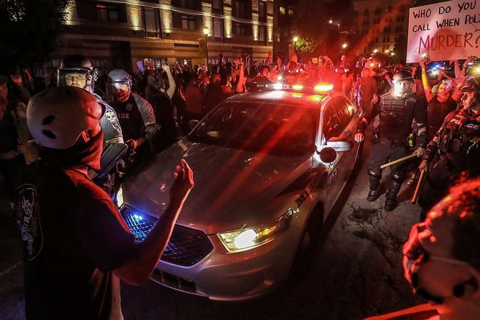 US endures night of protests 