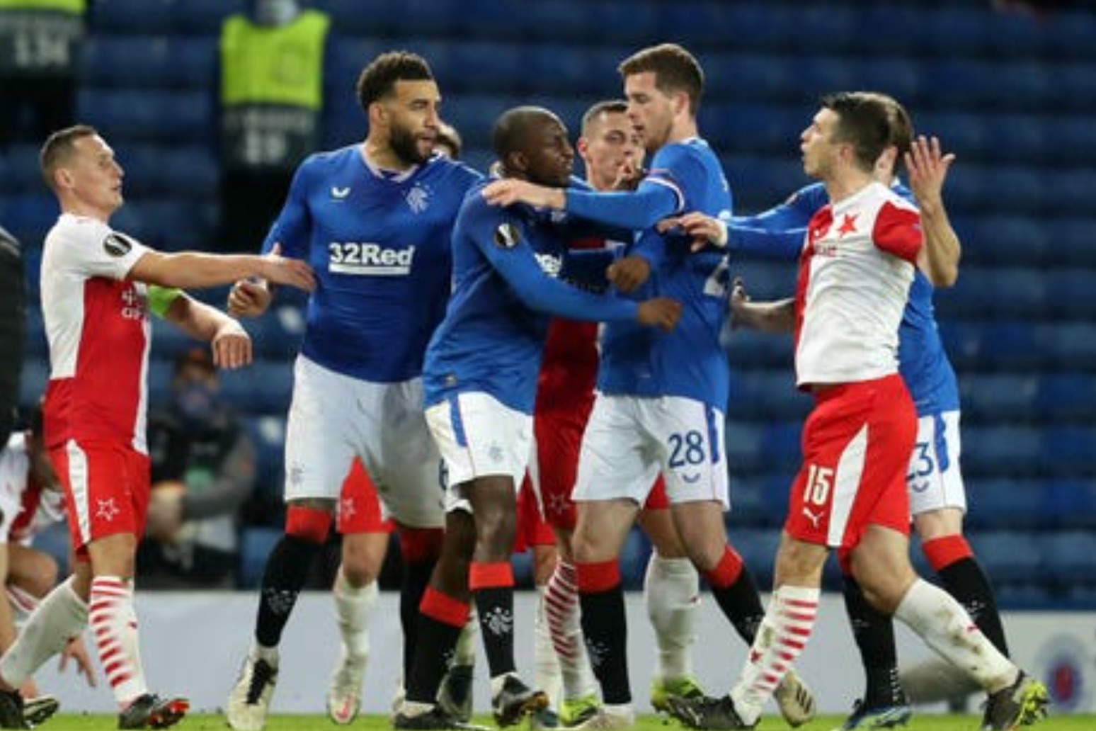 UEFA opens investigation into Rangers-Slavia Prague incidents 