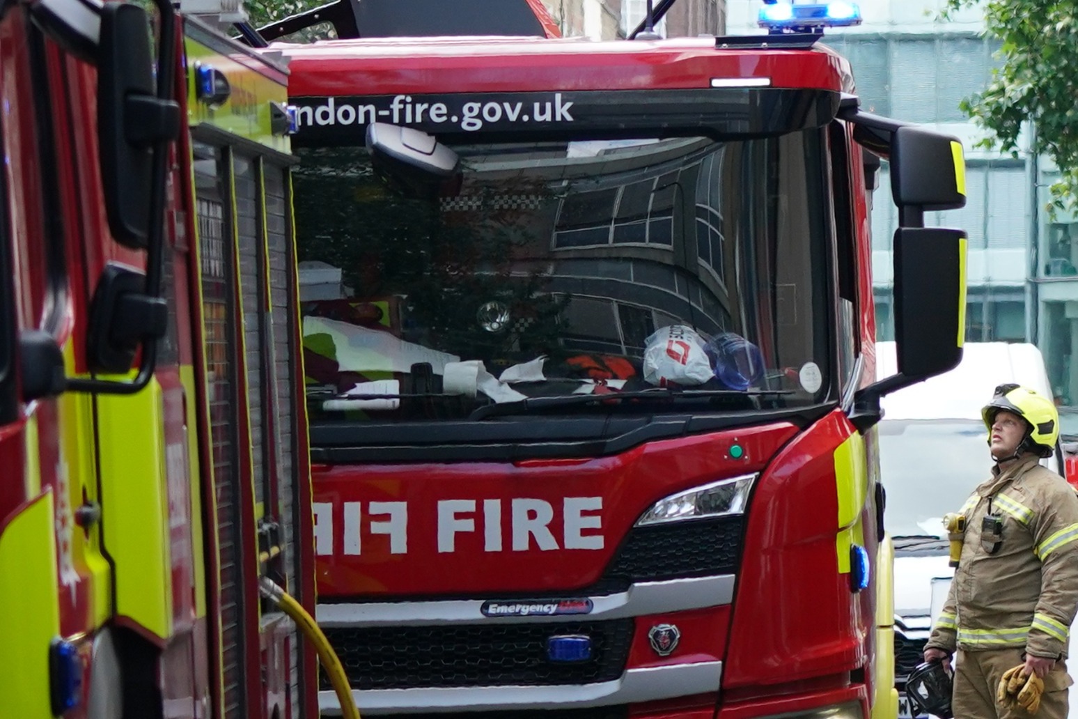 London fire believed to have started at some garages close to Elephant and Castle train station 