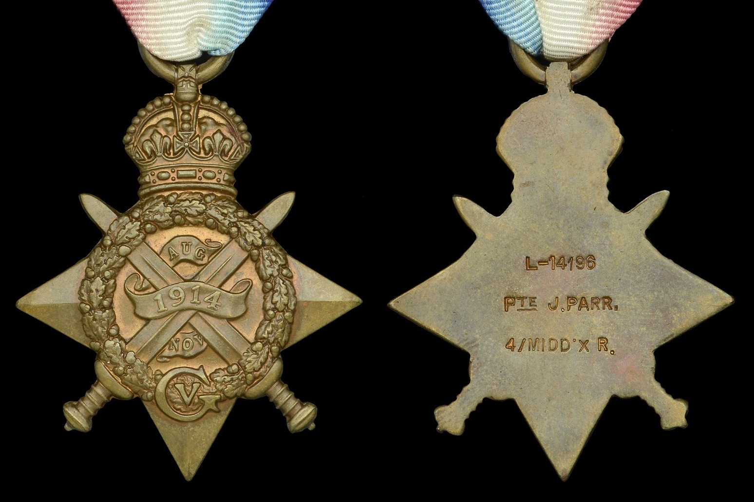 Medal belonging to first British soldier killed in Great War sells for £17,000 