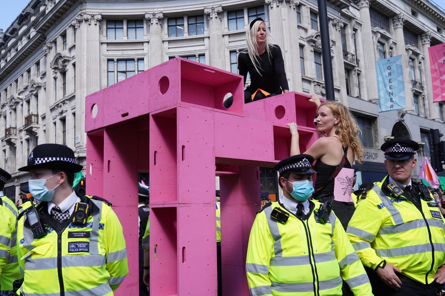 Number of people arrested at XR protests nears 200 as Oxford Circus targeted 