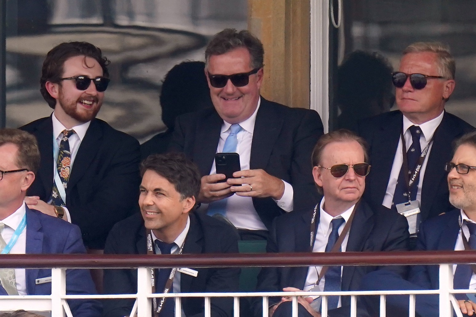Piers Morgan pictured with ITV’s director of television following Ofcom judgment 