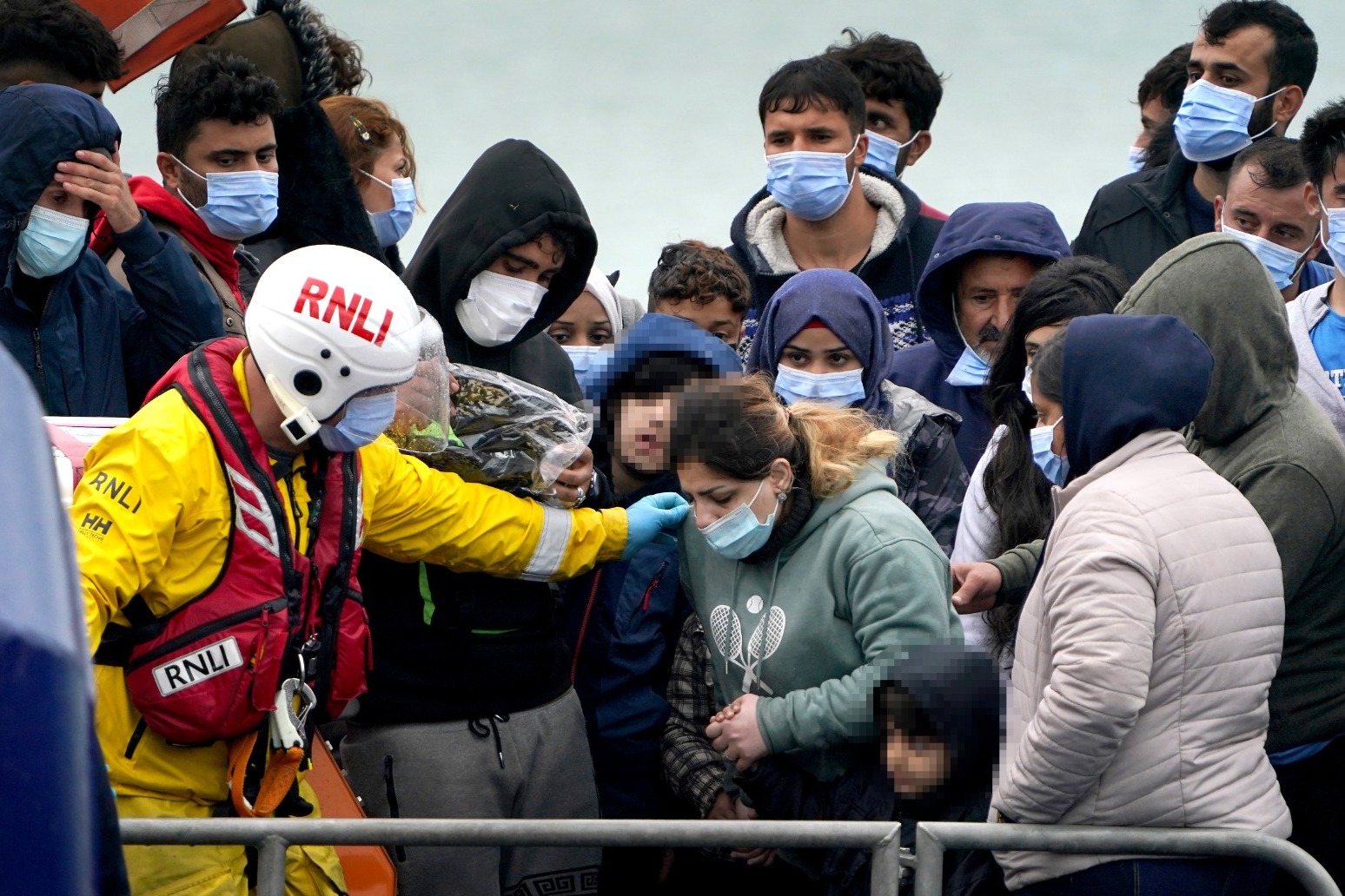 Number of people crossing English Channel nearly doubles 2020 record. 