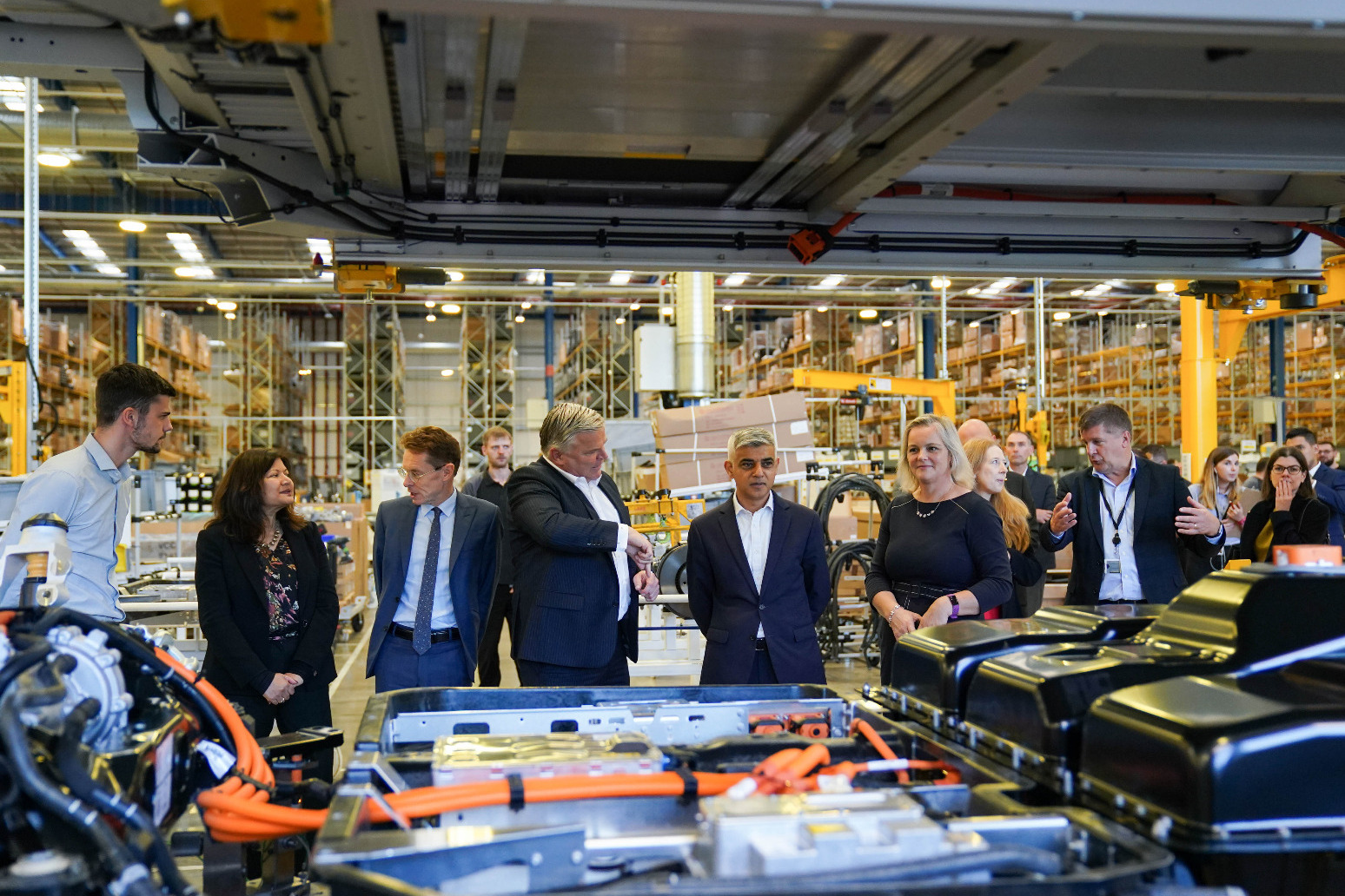 Sadiq Khan visits electric vehicle factory in Coventry 