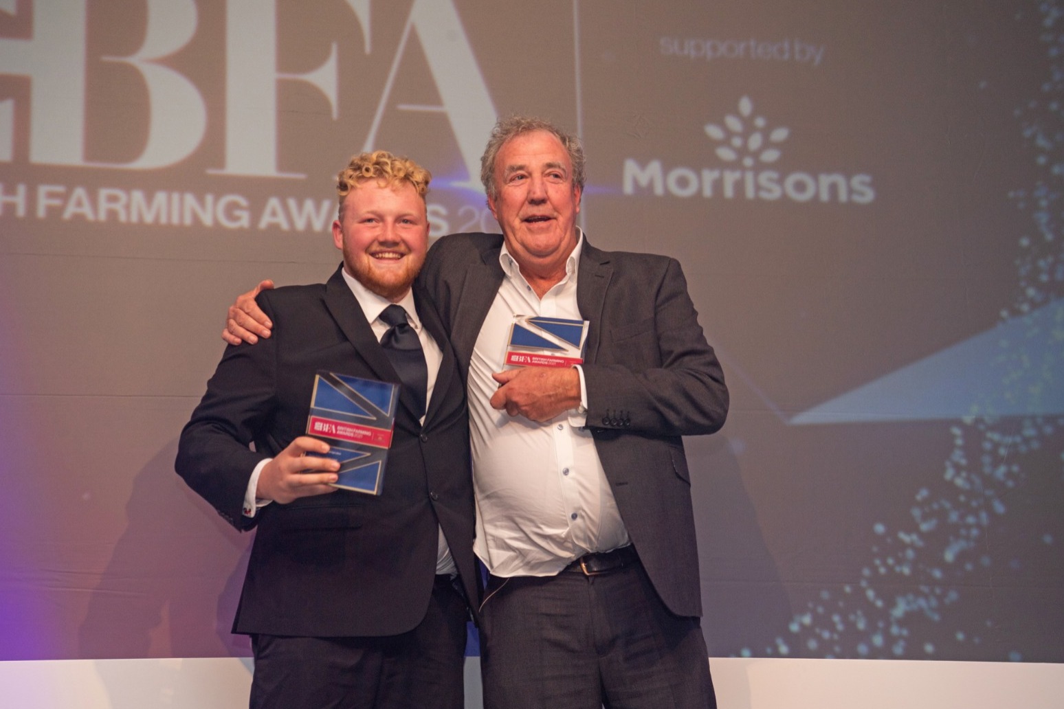 Jeremy Clarkson wins prize at British Farming Awards 