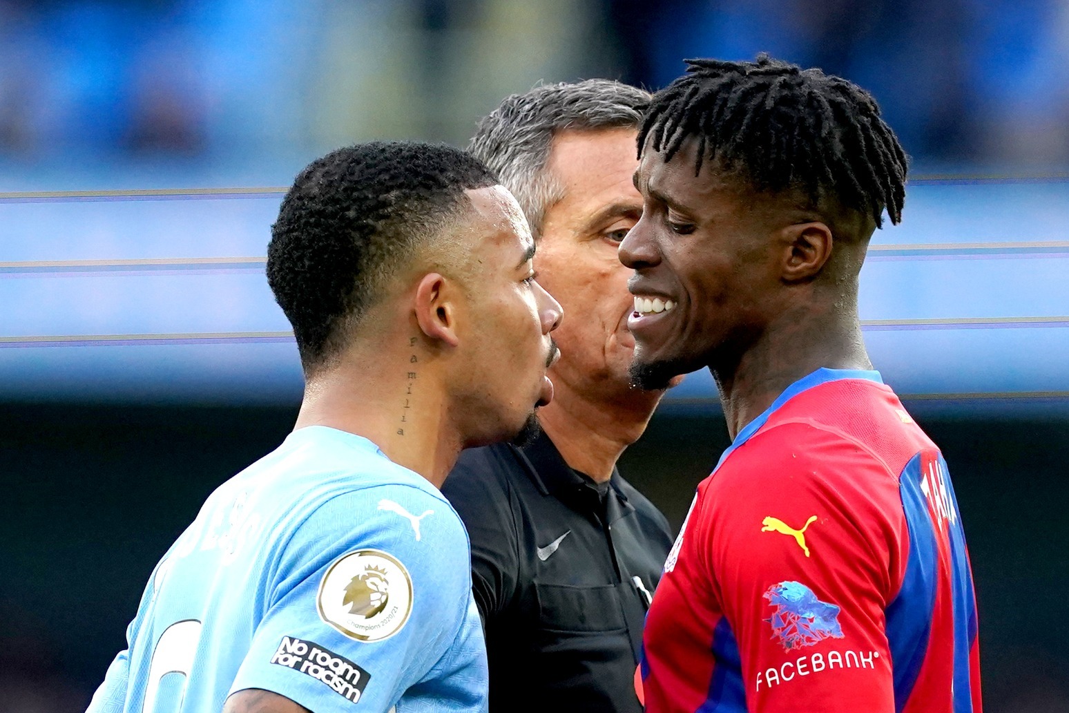 Wilfried Zaha receives racist abuse after Crystal Palace’s win at Man City 