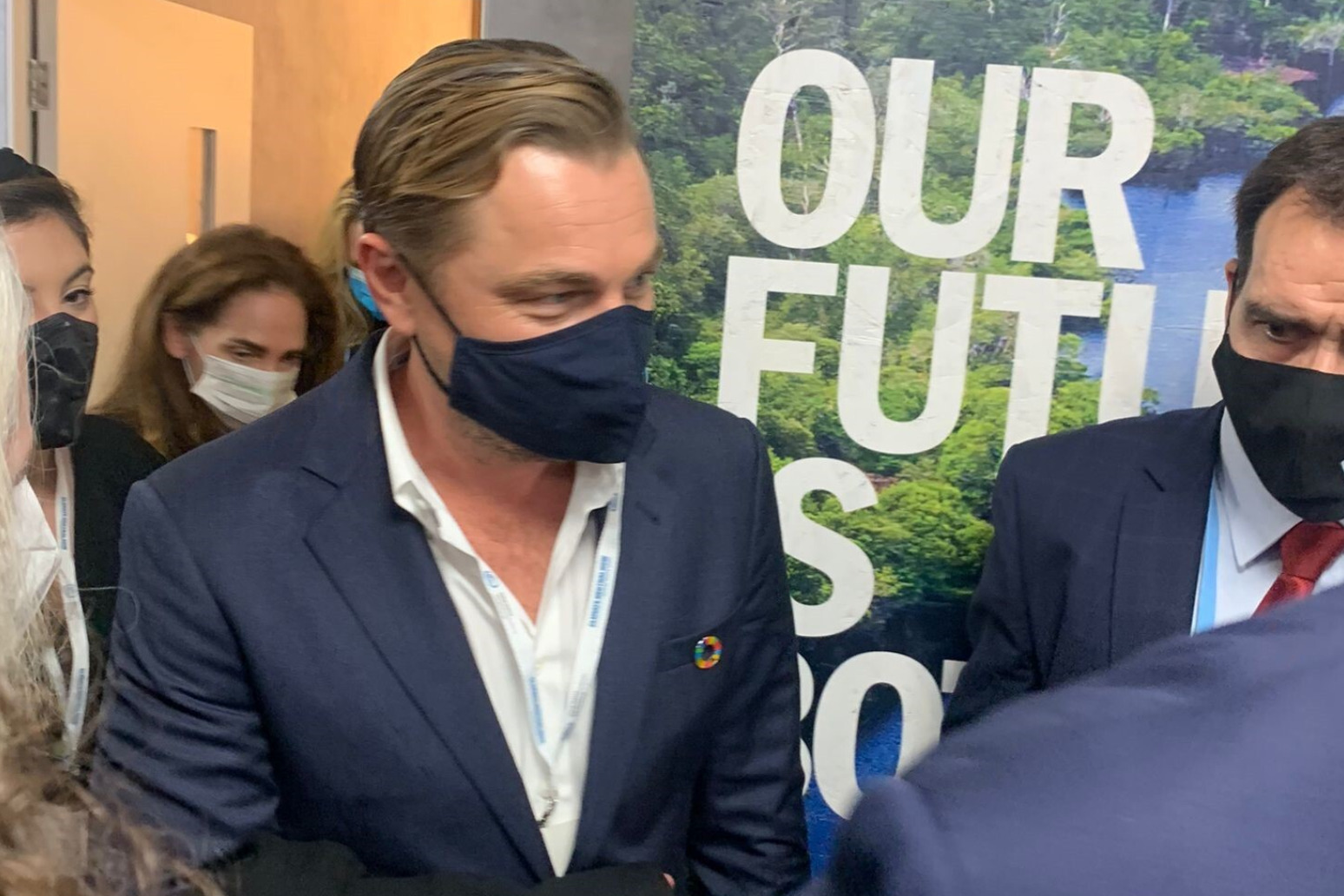 Leonardo DiCaprio makes appearance at Cop26 