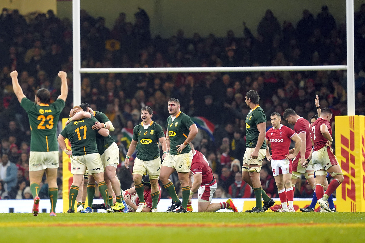 South Africa end wait for a win in Wales with 23-18 success 