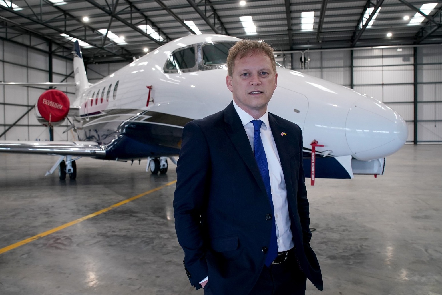 Grant Shapps grounds Russian oligarch’s private jet at Biggin Hill 