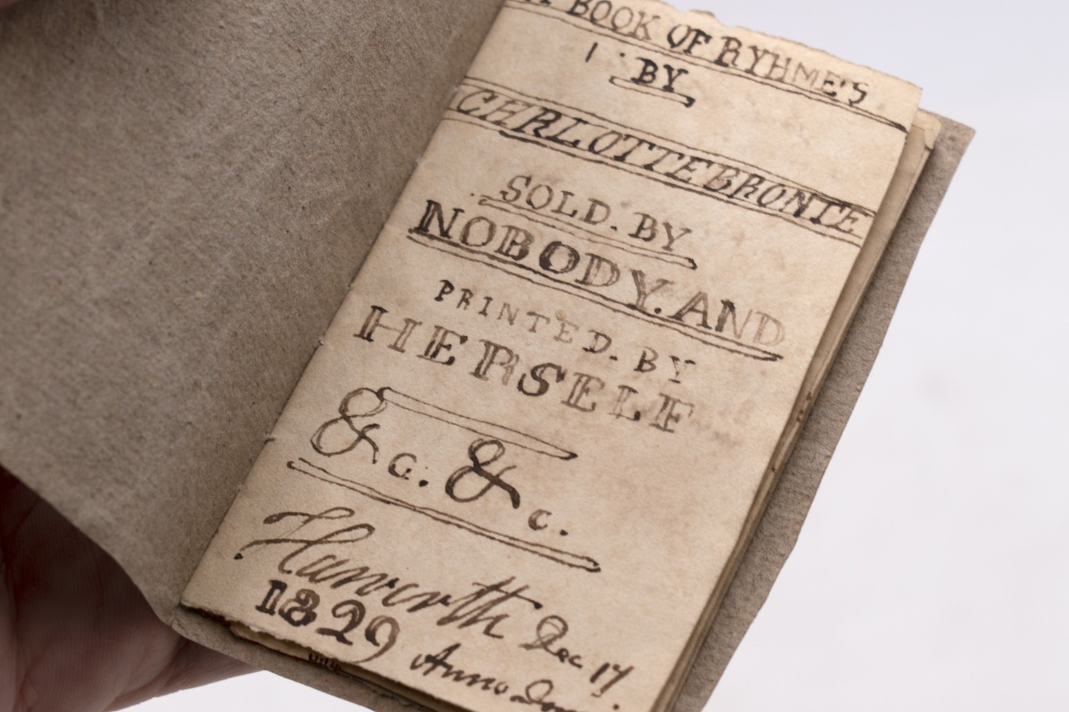Tiny manuscript by 13-year-old Charlotte Bronte to be returned to Yorkshire home 
