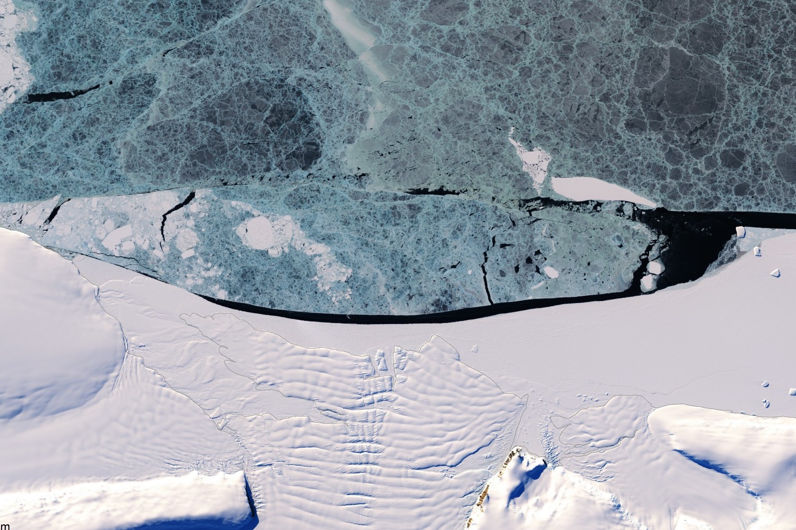 Some Antarctic ice shelves grew in area over the last 20 years 