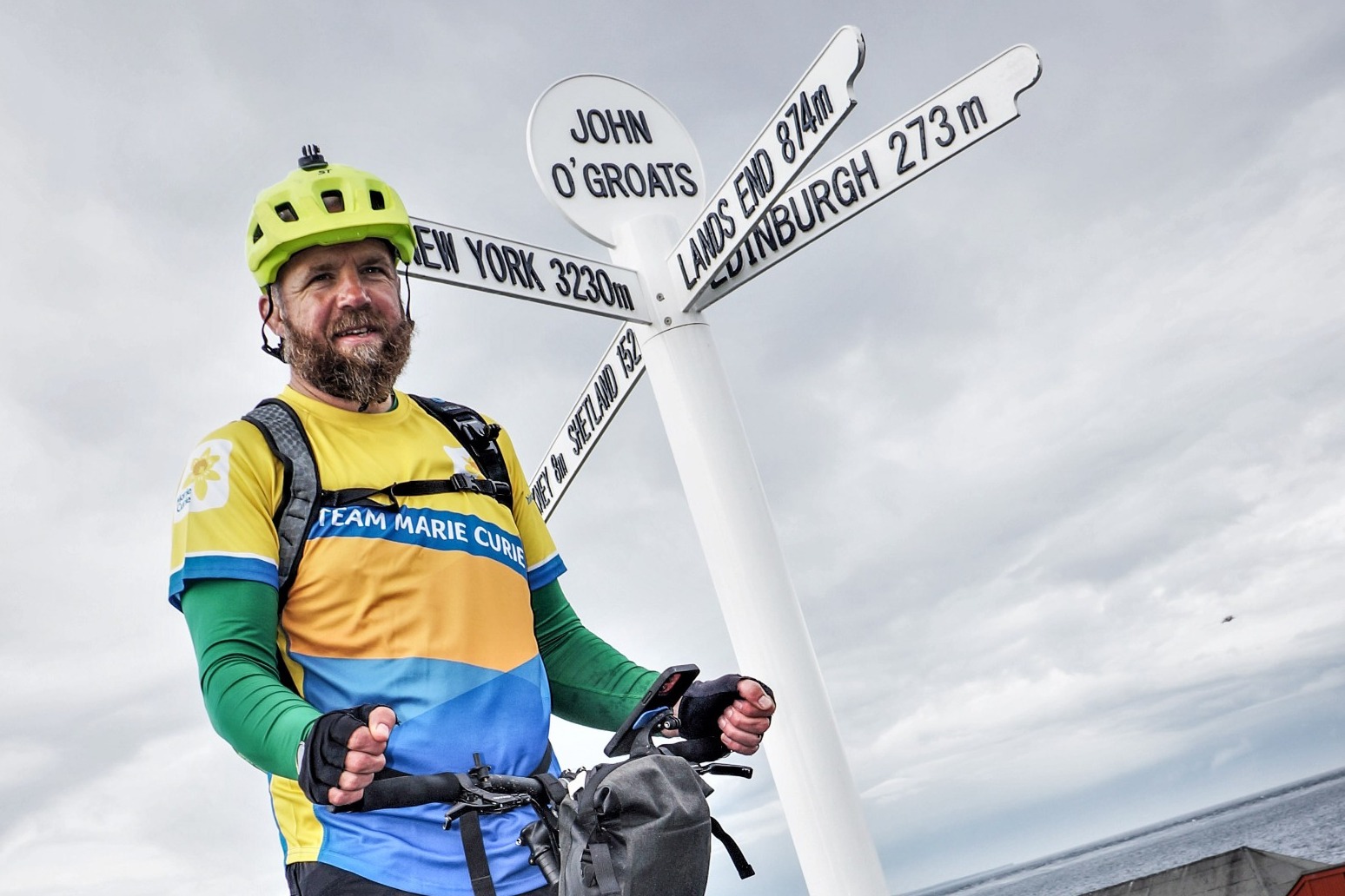 Personal trainer scoots from Land’s End to John o’Groats in memory of his wife 