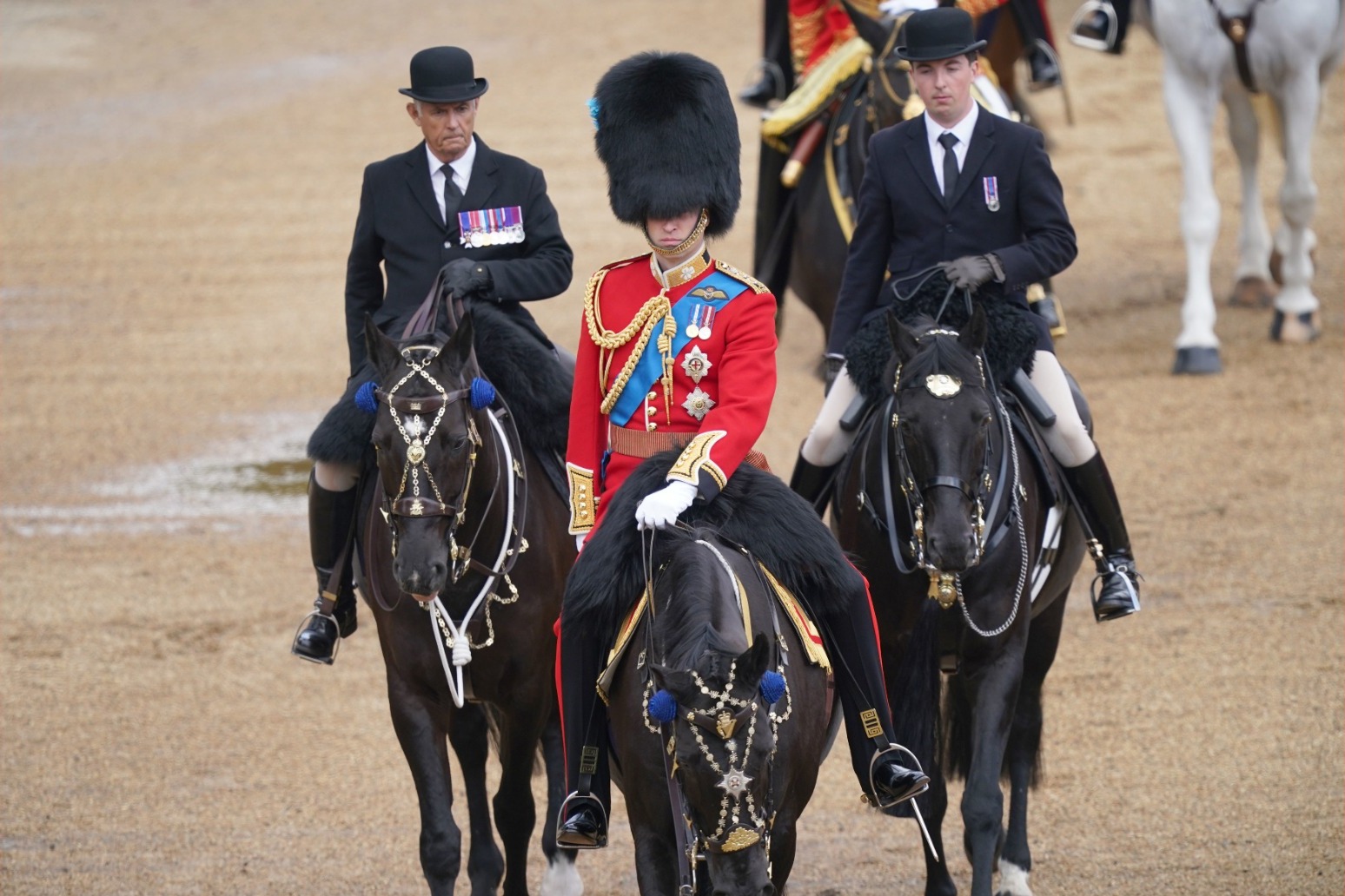 William leads Trooping the Colour full dress rehearsal 