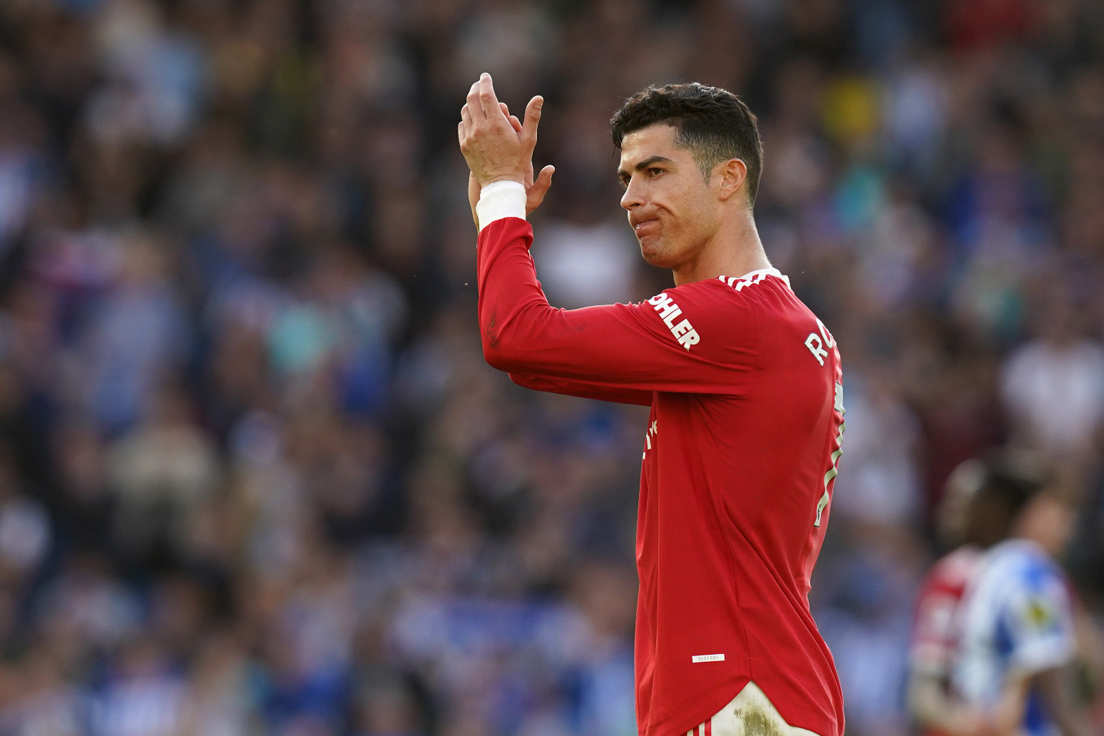 Cristiano Ronaldo says he happy at Manchester United 