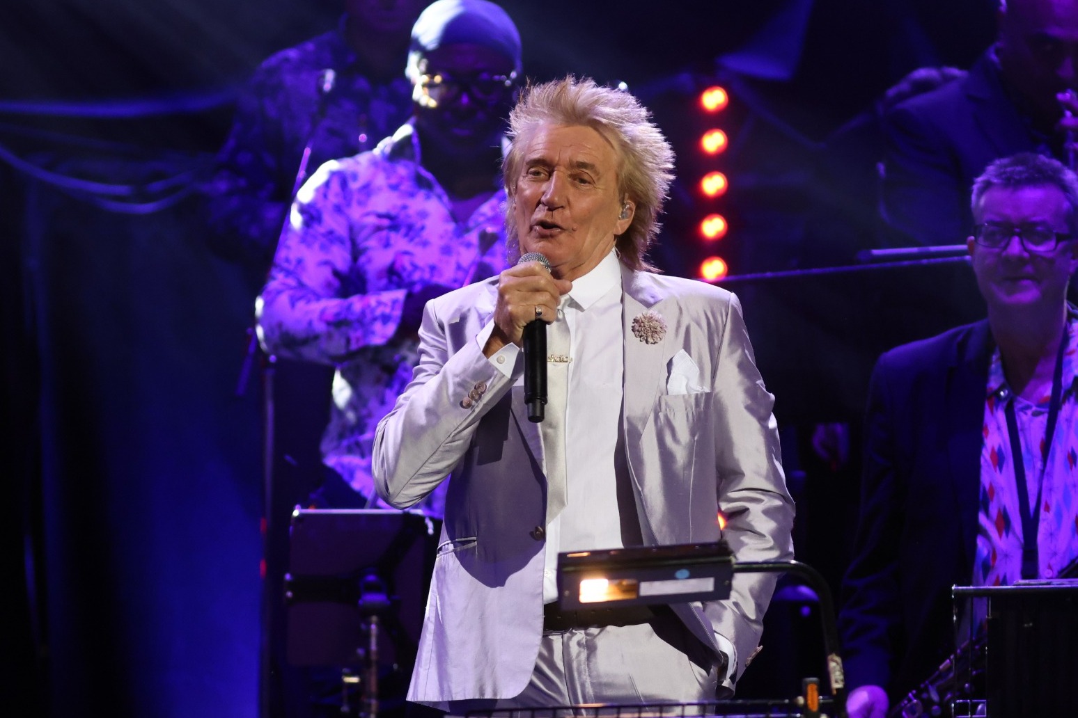 Rod Stewart and Van Morrison raise the roof at prostate cancer charity concert