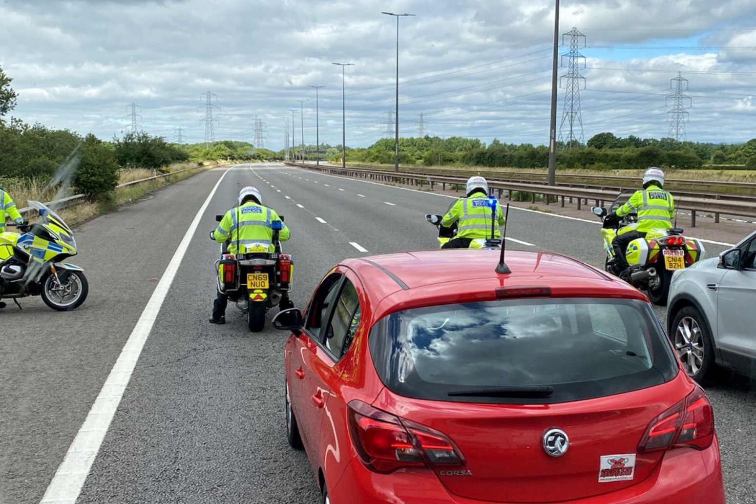 Twelve arrested during M4 fuel price protest for driving too slow