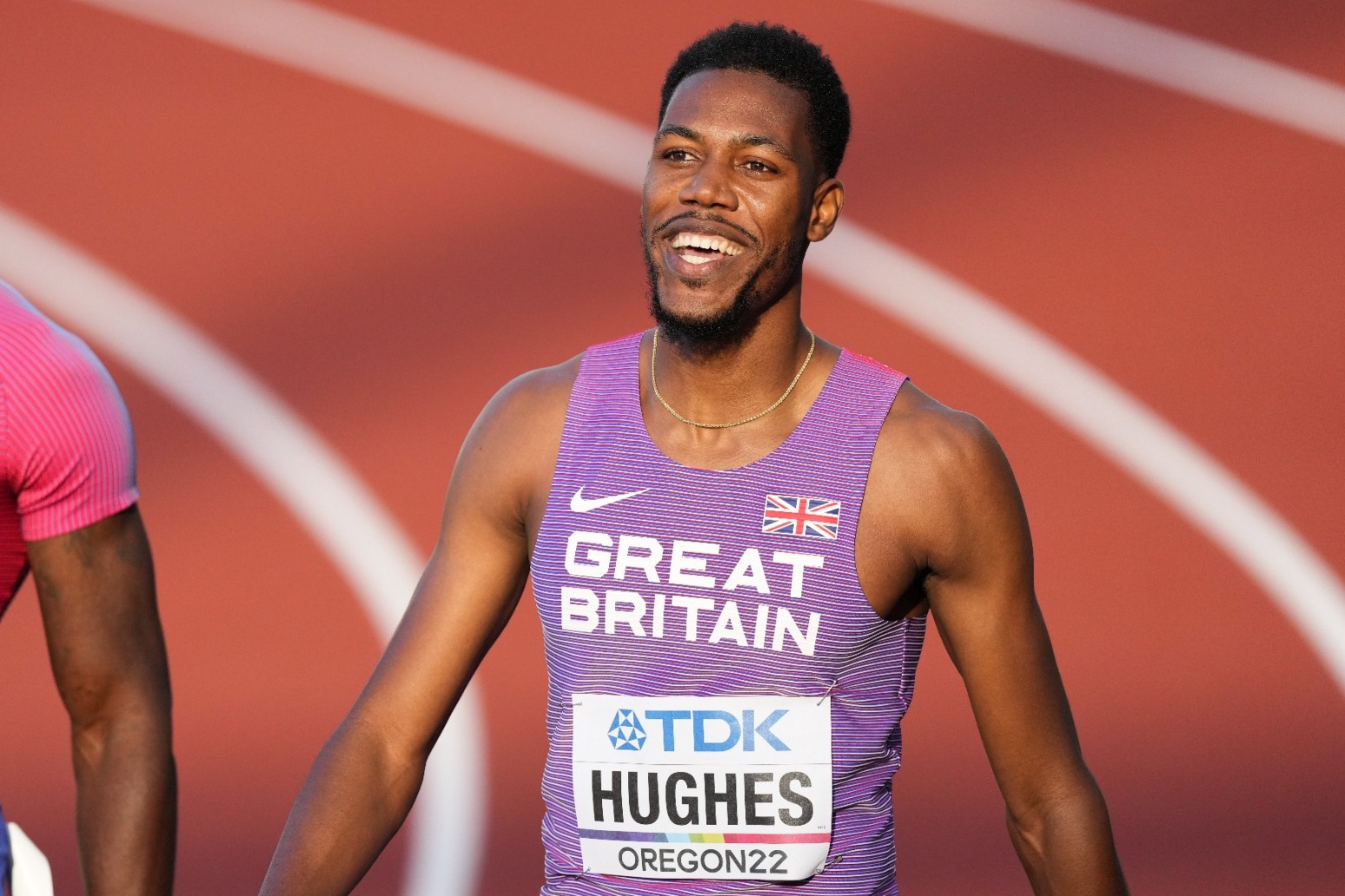 Zharnel Hughes into World Championship semi finals after finishing second