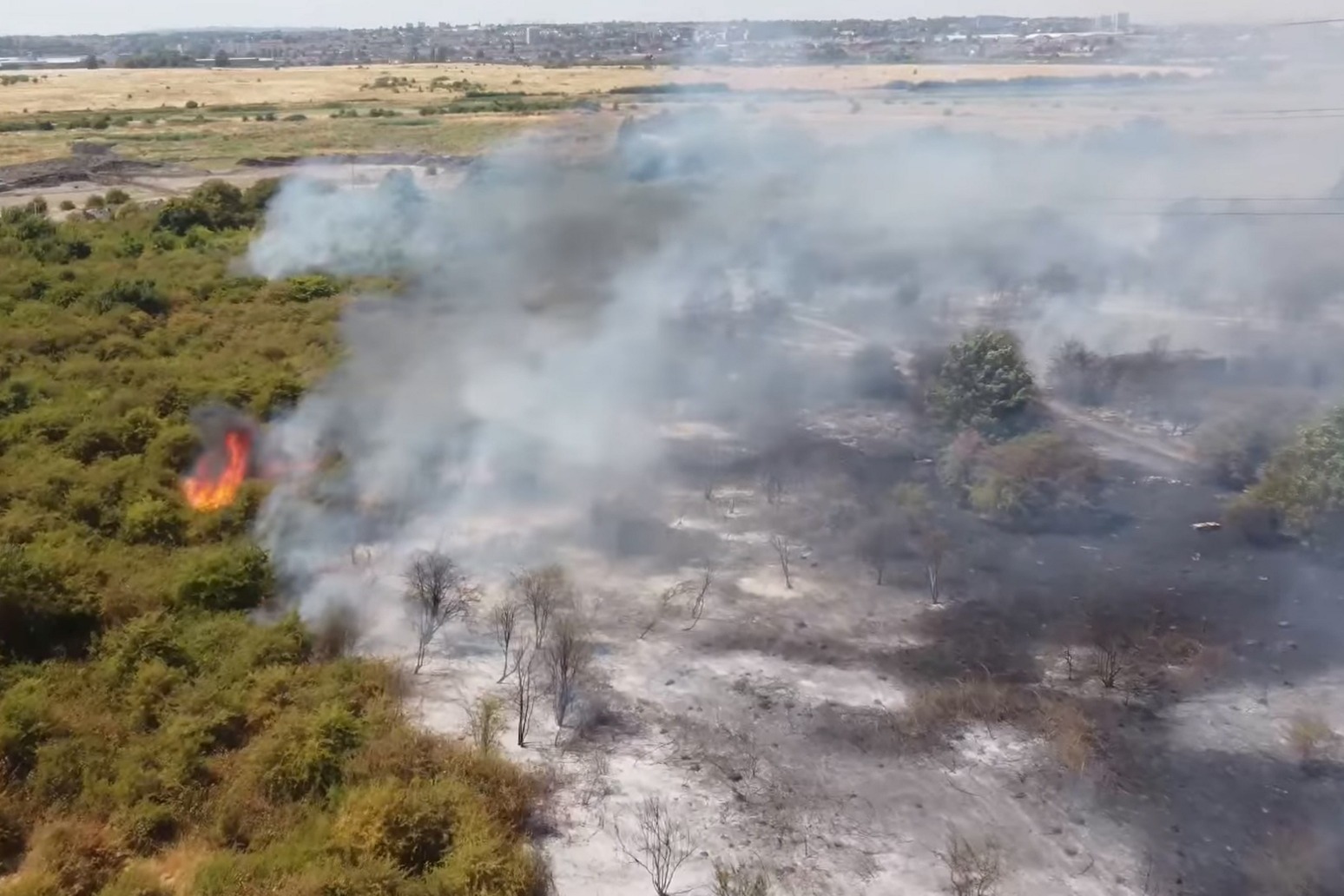 Fires still burning across UK after temperatures hit 40C on hottest ever day 