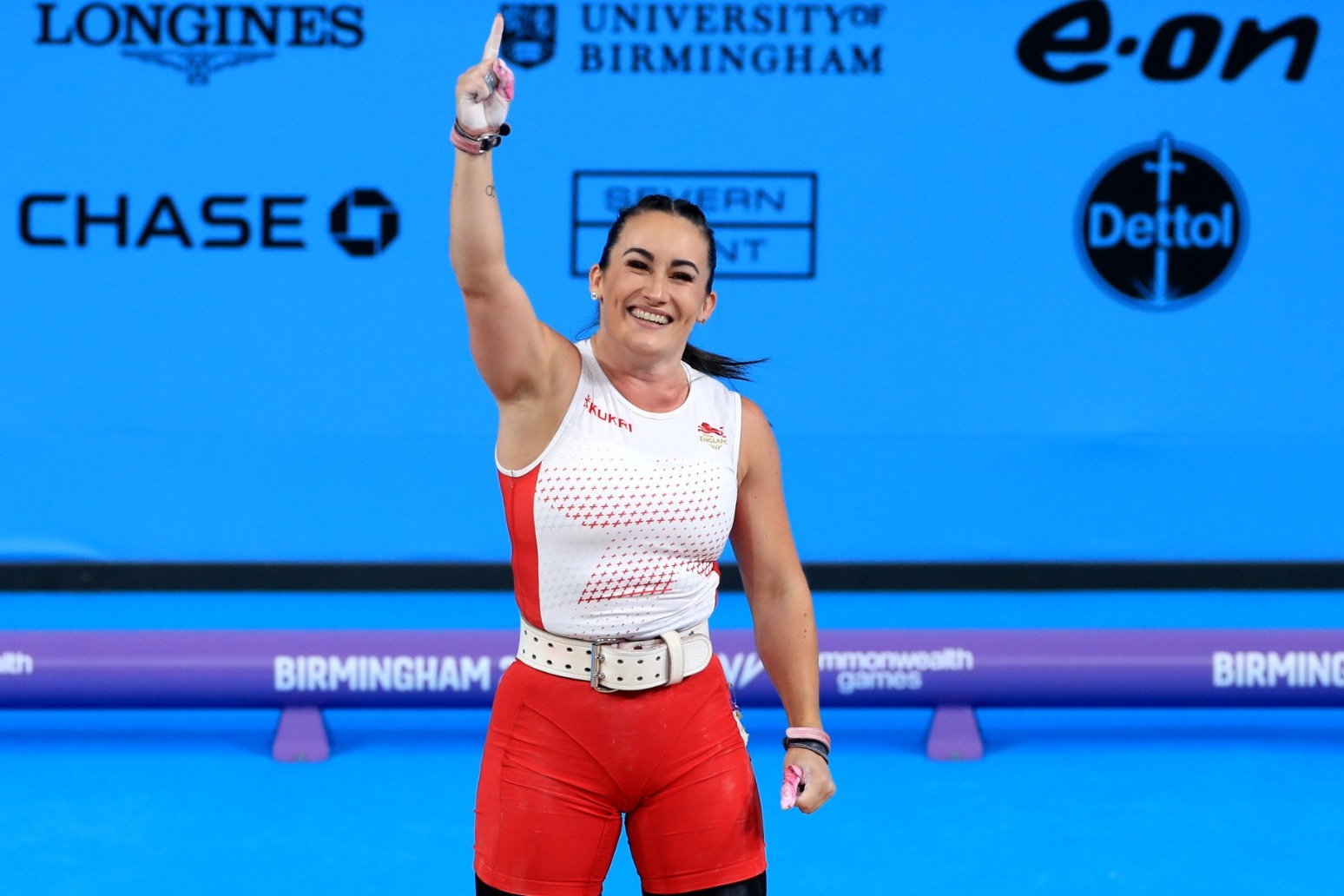 Sarah Davies emerges from ‘tough’ period to win weightlifting gold in Birmingham 