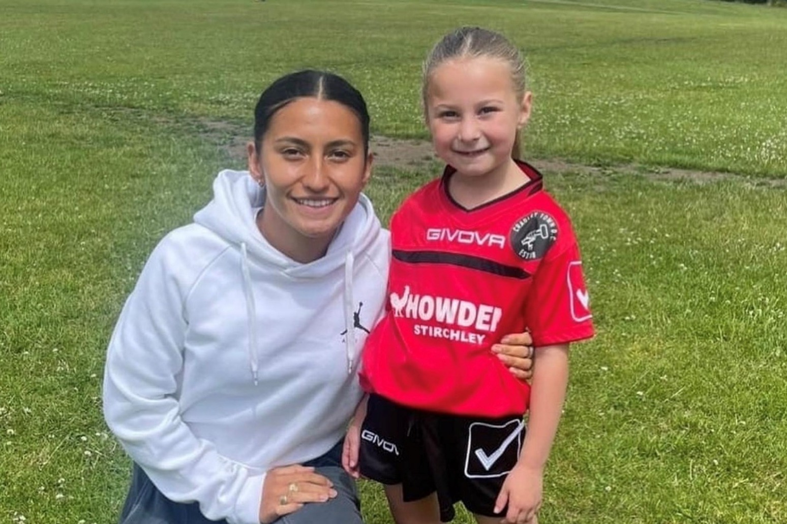 Six-year-old aspiring footballer tells Lioness ‘I want one of these medals’ 