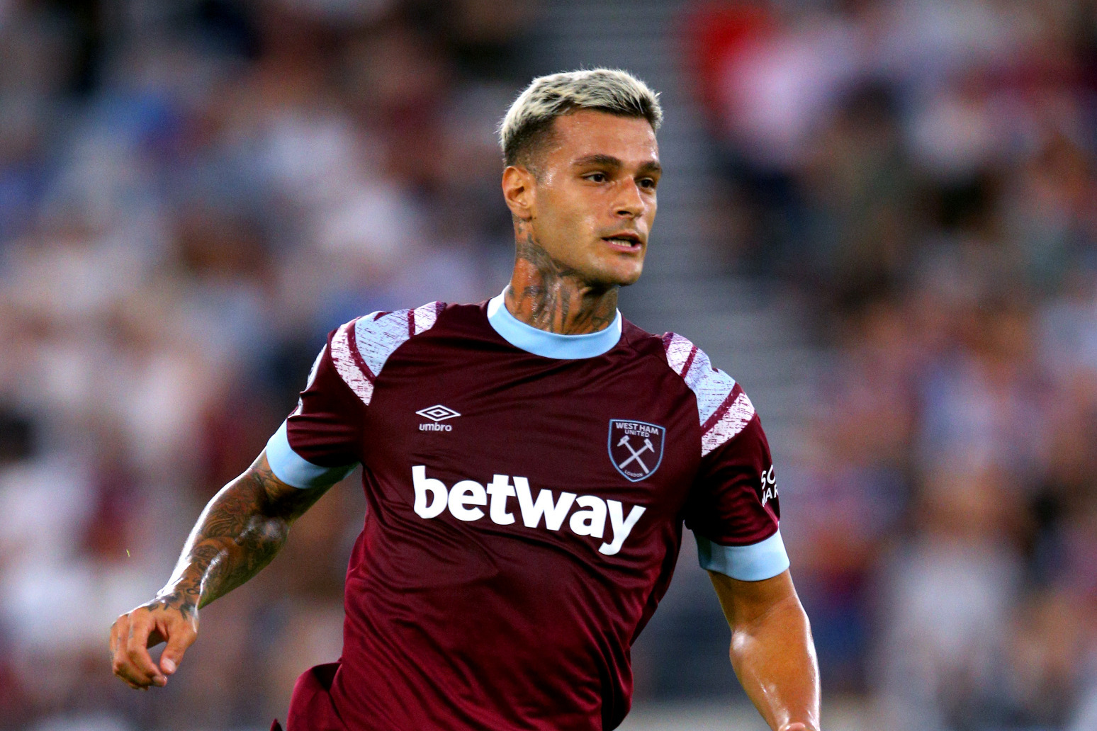 Gianluca Scamacca opens West Ham account in qualifying win over Viborg 