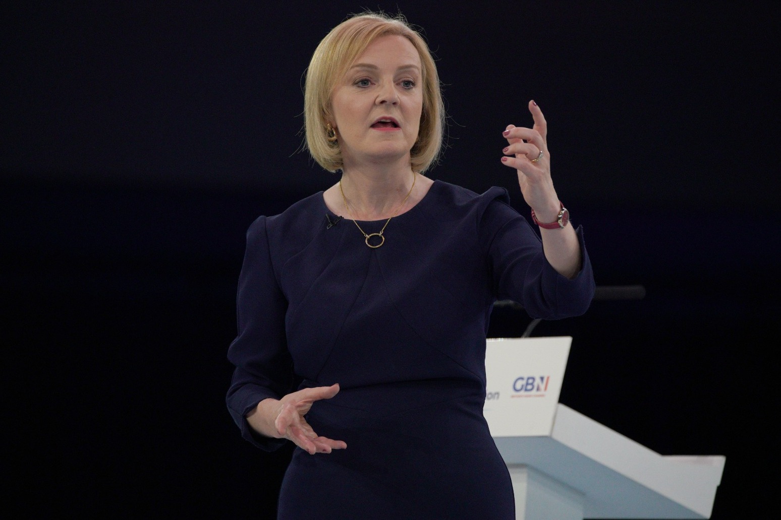 Liz Truss criticises ‘too much talk of a recession’ as she talks up ambition 