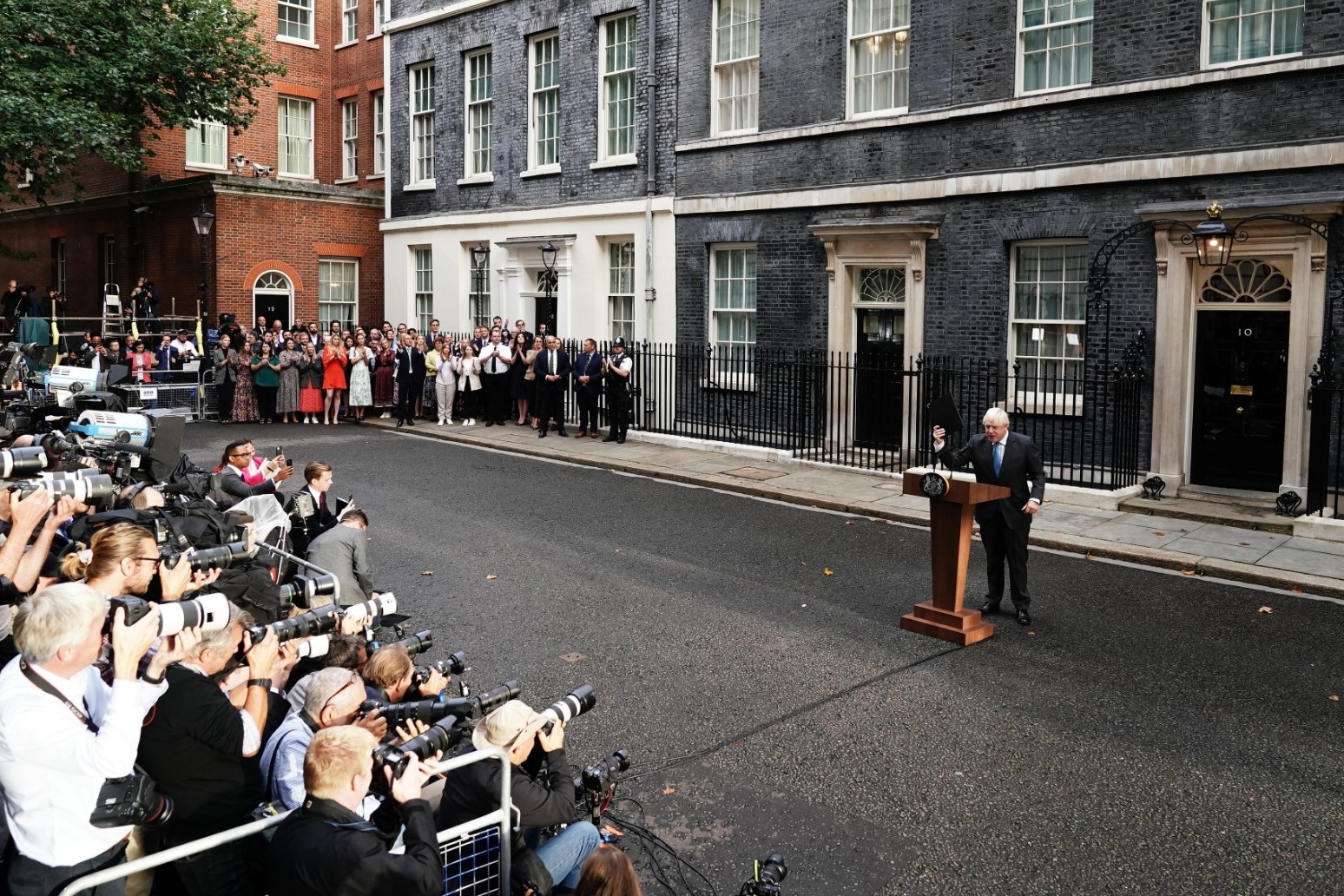 Johnson bows out of No 10 as Truss prepares multibillion plan for energy crisis 