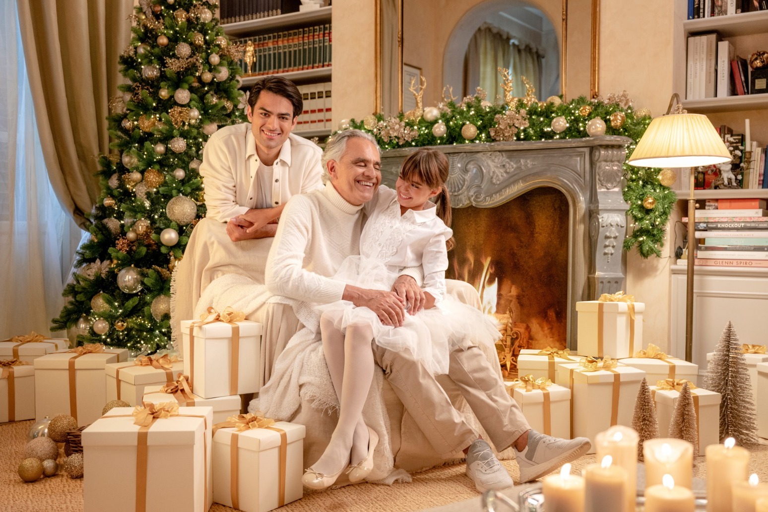 Andrea Bocelli is collaborating with his son and daughter to release their first album together which is also a Christmas one. 
