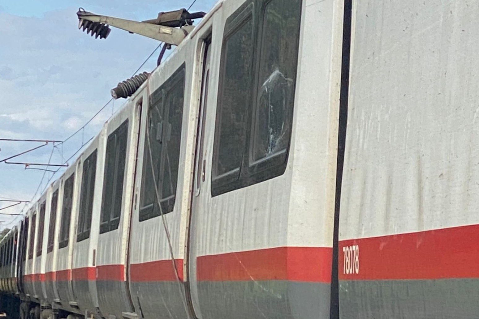 Third day of train disruption as engineers tackle damage to overhead wires 